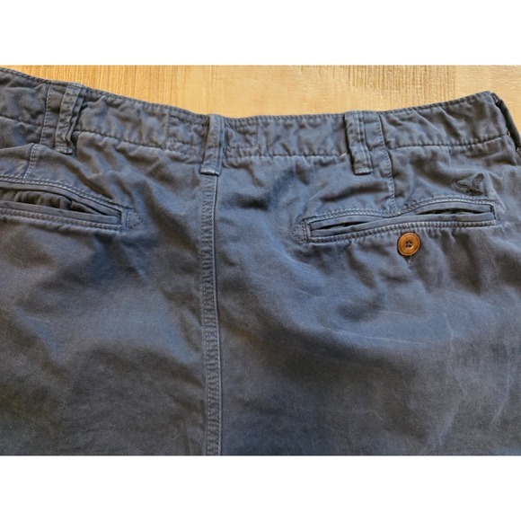 American Eagle Men's chino shorts Blue 38 classic casual preppy summer coastal - Picture 8 of 8